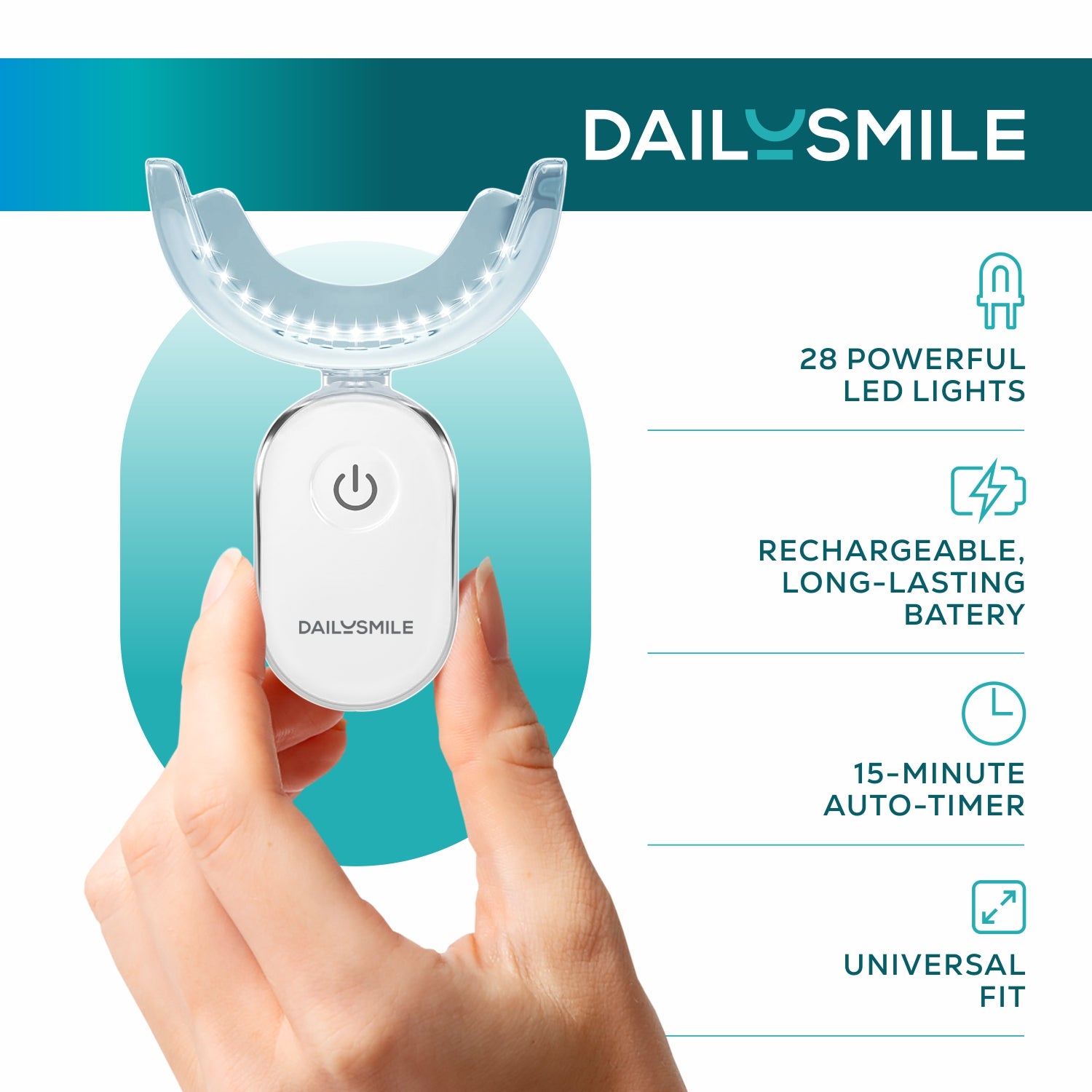 DailySmile Teeth Whitening Kit with LED Light