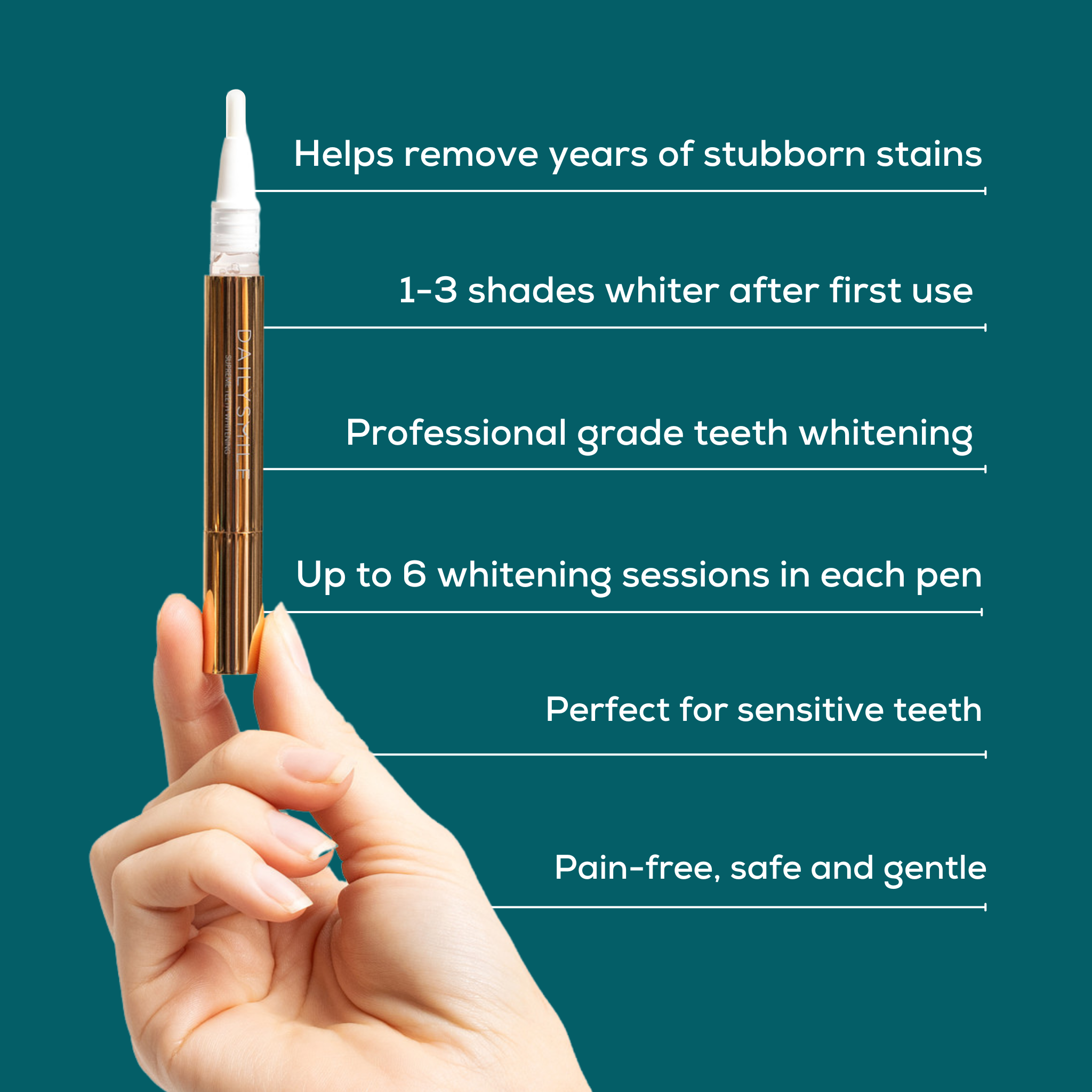 benefits of teeth whitening gel pens included in the teeth whitening kit